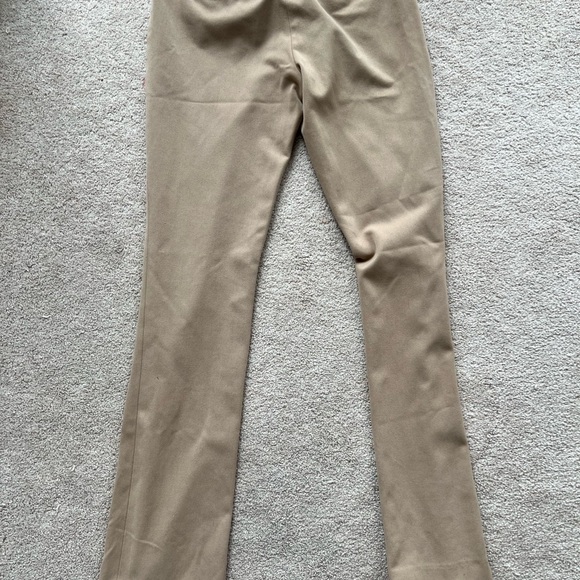 Express Columnist Bootcut Flare Work Pants in tan - Picture 3 of 4